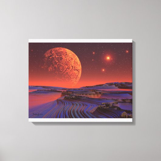 Miljoen lichtjaar verder canvas afdruk (Voorkant)