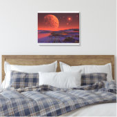 Miljoen lichtjaar verder canvas afdruk (Insitu (Slaapkamer))