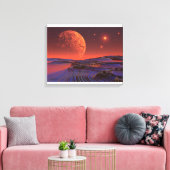 Miljoen lichtjaar verder canvas afdruk (Insitu (Woonkamer))
