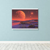Miljoen lichtjaar verder canvas afdruk (Insitu (Houten vloer))