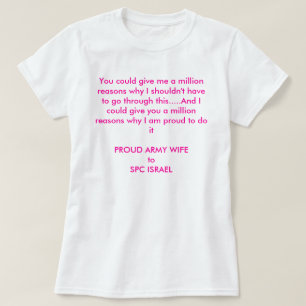 miljoen redenen aangepast t-shirt
