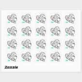 Miljoen stukjes puzzel vierkante sticker (Vel)