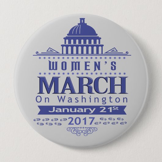 Miljoen vrouwen Maart op Button Pin Washington 201 (Voorkant)