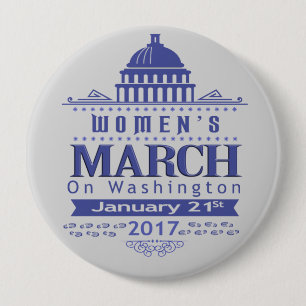 Miljoen vrouwen Maart op Button Pin Washington 201