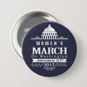 Miljoen vrouwen Maart op Button Pin Washington 201 (Voorkant /achterkant)