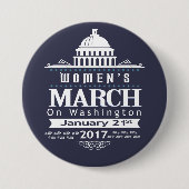 Miljoen vrouwen Maart op Button Pin Washington 201 (Voorkant)