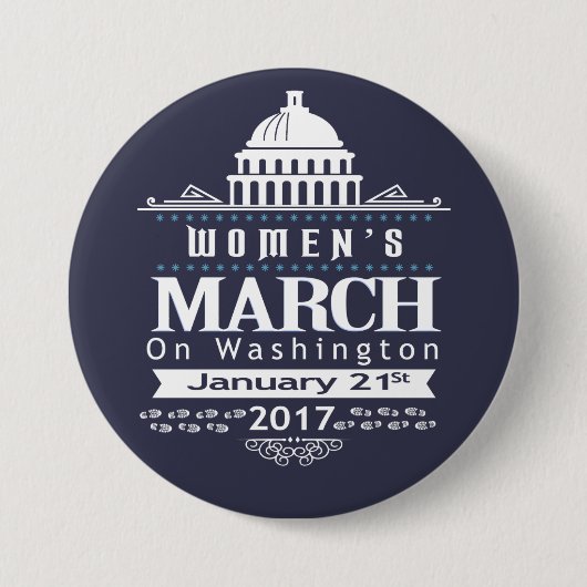 Miljoen vrouwen Maart op Button Pin Washington 201 (Voorkant)