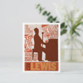 Miljoenen dollar-kwartet Lewis-type Briefkaart (Staand voorkant)