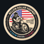 Miljoenen dollar motorfiets op snelweg Colorado Magneet<br><div class="desc">Miljoen Dollar Highway,  gemaakt in een ,  noodlijdend symbool. Het is een beroemde schilderachtig drive gevonden in Colorado en buiten de San Juan Skyway.</div>