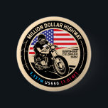 Miljoenen dollar motorfiets op snelweg Colorado Ronde Button 5,7 Cm<br><div class="desc">Miljoen Dollar Highway,  gemaakt in een ,  noodlijdend symbool. Het is een beroemde schilderachtig drive gevonden in Colorado en buiten de San Juan Skyway.</div>