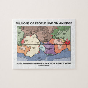 Miljoenen mensen leven op de rand van een Bord Legpuzzel