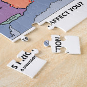 Miljoenen mensen leven op de rand van een Bord Legpuzzel (Zijkant)