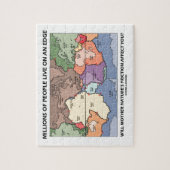 Miljoenen mensen leven op de rand van een Bord Legpuzzel (Verticaal)