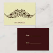 Miljoenen Mustaches Chubby Afsprakenkaartje (Voorkant / Achterkant)