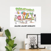 Miljoenen tegen Monsanto Franken Veggies Poster (Thuiskantoor)