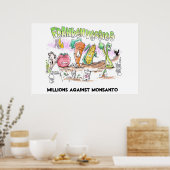 Miljoenen tegen Monsanto Franken Veggies Poster (Keuken)