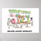 Miljoenen tegen Monsanto Franken Veggies Poster (Voorkant)