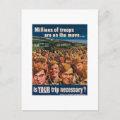 Miljoenen troepen zijn in beweging briefkaart (Voorkant)