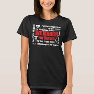 Miljoenen verpleegkundigen maart we marsen voor ve t-shirt