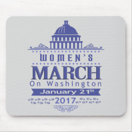 Miljoenen vrouwenmars in Washington 2017 Mousepad Muismat