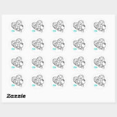 Miljoenstukkenpuzzel Ronde Sticker (Vel)