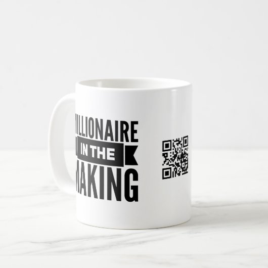 Miljonair in de Mok Making Coffee (Voorkant links)