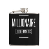 Miljonair in het Motivatie Making-bedrijf Heupfles (Voorkant)