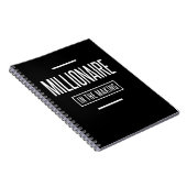 Miljonair in het Motivatie Making-bedrijf Notitieboek (Rechterzijde)