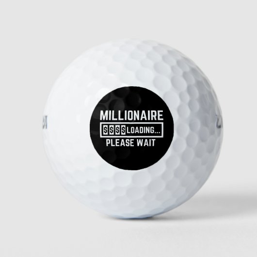 Miljonair laadt even geduld golfballen (Voorkant)
