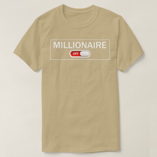 Miljonairsmentaliteit Aan T-shirt (Design voorkant)