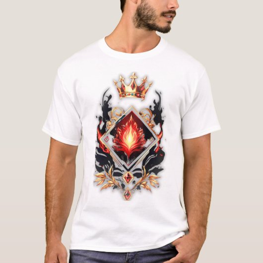 Miljonairsmentaliteit Luxe T-Shirt – Premium Rood  (Voorkant)