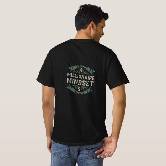 Miljonairsmentaliteit T-shirt (Achterkant volledig)