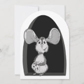 Milk and Cookie Mouse Sweet First Birthday Kaart (Achterkant)