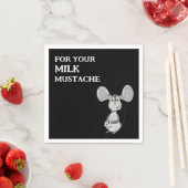 Milk and Cookie Mustache Mouse First Birthday Servet (Insitu)