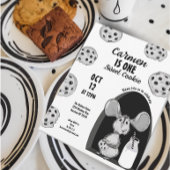 Milk and Cookies Mouse Sweet First Birthday Kaart