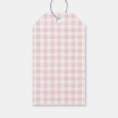 Milk and Cookies Pink Birthday Party Favor Cadeaulabel (Achterkant)