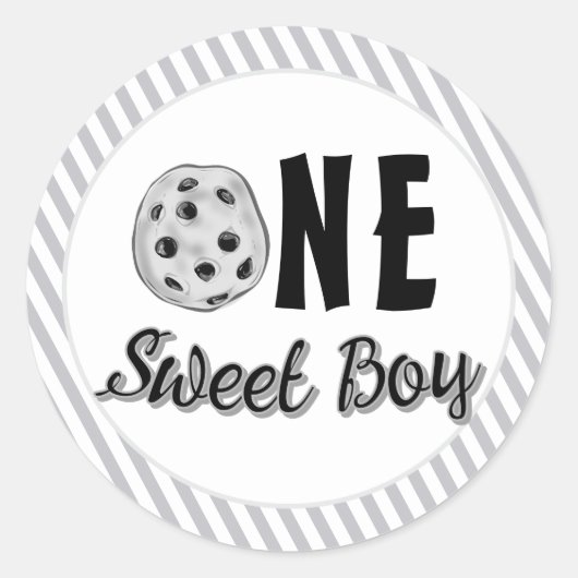 Milk and Cookies Sweet First Birthday Ronde Sticker (Voorkant)