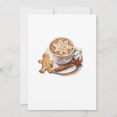 Milk bottle A Merry Little Baby Shower Gingerbread Kaart (Achterkant)