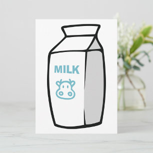 Milk Carton uitnodigingen