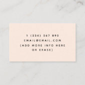 Milk Chocolate Bar Chocolatier Confectioner Classy Visitekaartje (Achterkant)