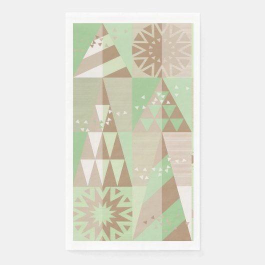 "Milk Chocolate Mint Tree" Guest Paper Handdoeken Servet (Voorkant)