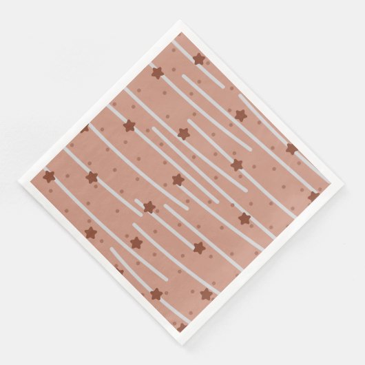 Milk Chocolatey Stars en Stripes Pattern Servet (Hoek)