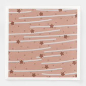 Milk Chocolatey Stars en Stripes Pattern Servet (Voorkant)