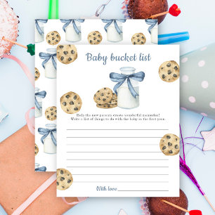 Milk & Cookies Baby shower Baby bucketlist