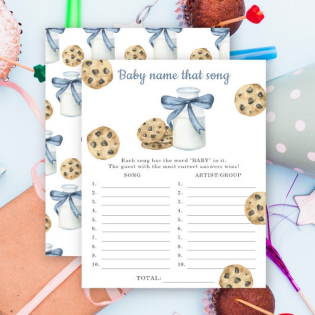 milk & cookies baby shower Noem dat liedje spel (Creator heeft geüpload)