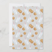 Milk & Cookies  Blackboard verjaardagsuitnodiging Kaart (Achterkant)