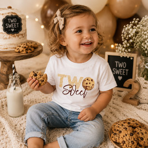 Milk & Cookies "Two Sweet" 2e Verjaardag T-Shirt –