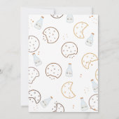 Milk & Cookies Uitnodiging voor verjaardagsfeestje (Achterkant)