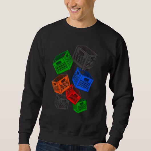 Milk Crate Block Crate Game T - shirts Challenge 3 (Voorkant)