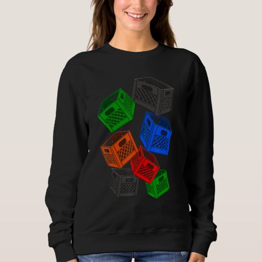 Milk Crate Block Crate Game T - shirts Challenge 3 (Voorkant)